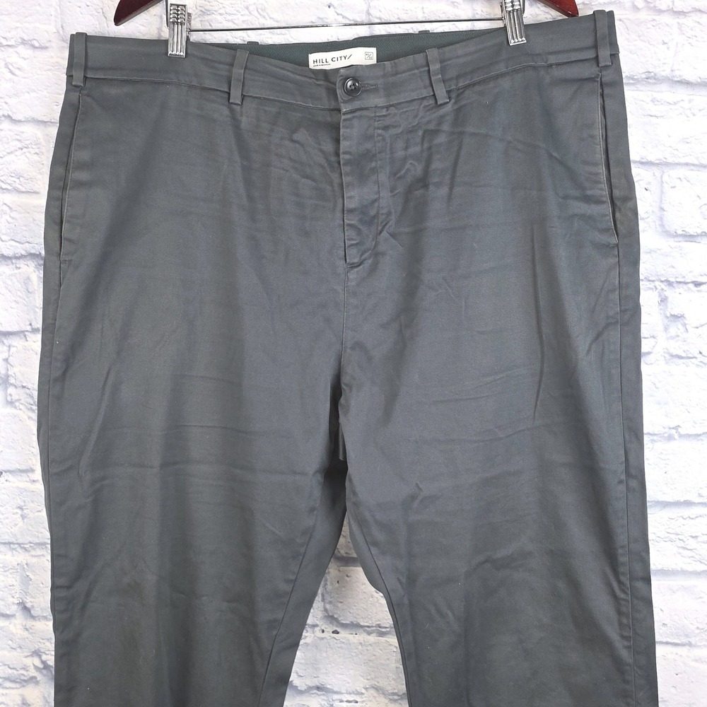 Hill City Everyday Pant Men Charcoal Gray Stretch Chino Performance Pants 40X31